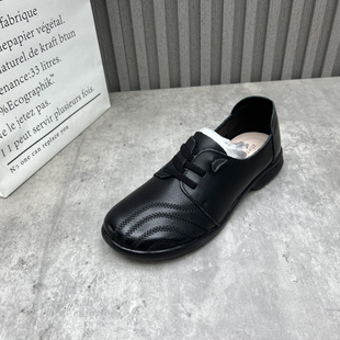 英伦深口复古妈妈鞋 牛皮百搭单鞋 断码 2025秋新款 处理真皮女鞋 时尚