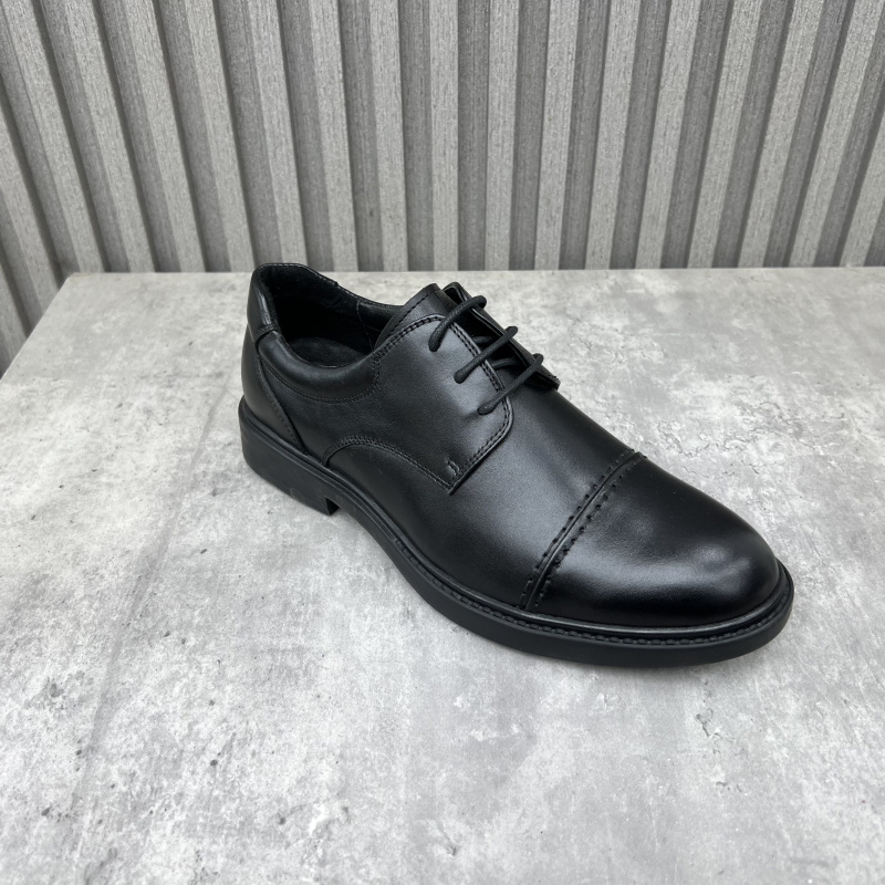 断码处理真皮男鞋2024春季新款圆头低跟头层牛皮商务正装男士皮鞋