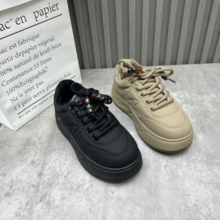 处理女鞋 加绒保暖学院风深口棉鞋 2025秋冬季 厚底韩版 新款 工厂断码