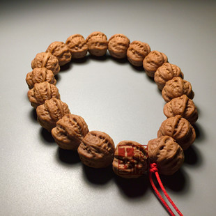 小核桃手串门头沟野生精品文玩京八棱磨盘狮子头龙脊矮桩深纹手持