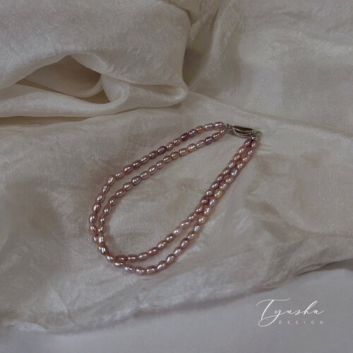 TYUSHA稀有强光异色米粒珍珠手链