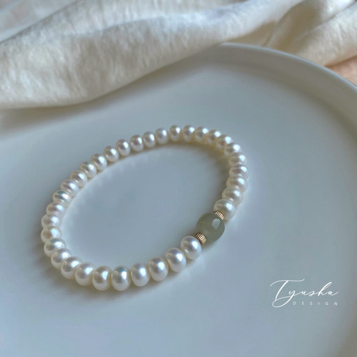 TYUSHA天然强光5A珍珠手链