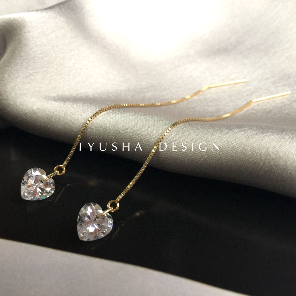 TYUSHA白石榴红美国锆石钻盒子链