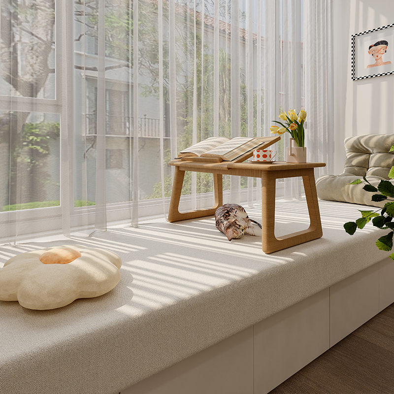 高密度海绵飘窗垫带垂边沙发垫