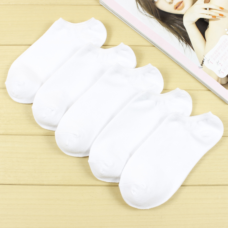 纯白色船袜女夏季薄款浅口ins潮