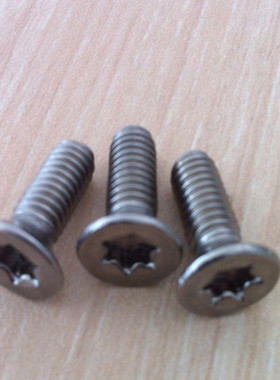 ISO14581纯钛GR2钛沉头内梅花M1.6 M2 M3 M4各规格耐酸耐碱