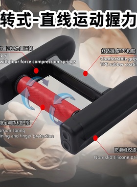新型握力器轴承指力器TPE包胶防滑手柄练臂肌臂力器人体工学设计