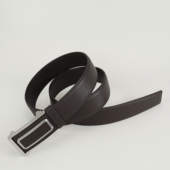 聚变手工皮具高端定制牛皮真皮自动扣带头男士 商务休闲皮带腰带