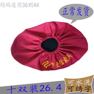 十双装夏透气布鞋套 家用 布 耐磨防滑机房样板房反复洗脚套包邮