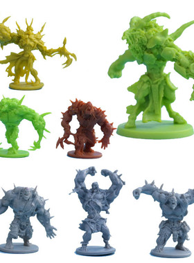 桌游模型 战棋跑团 无尽杀戮 黑死病 绿色部落 悔恨亡所 BOSS