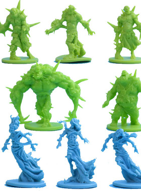 桌游模型 战棋跑团 无尽杀戮 黑死病 绿色部落 僵尸丧尸