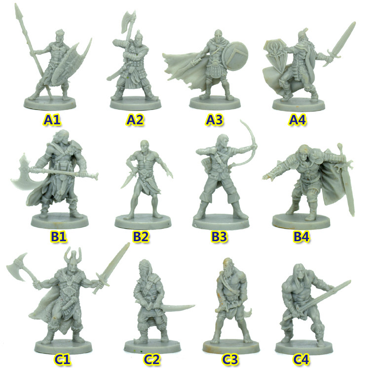 战棋跑团 魔幻桌游模型 降魔勇士 野蛮人柯南 英雄人物
