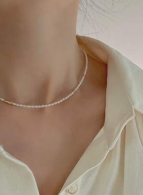 极细强光珍珠小米粒女