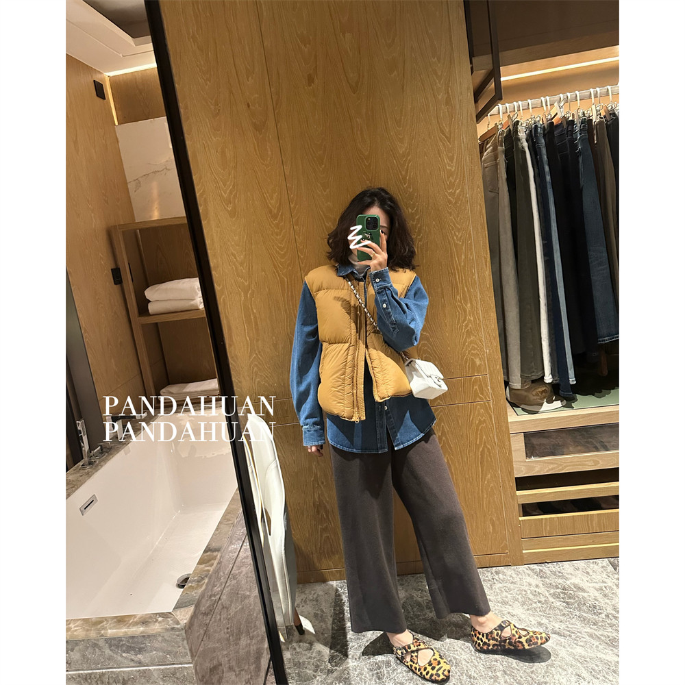 出口订单“舒适×2”厚实保暖莱赛尔羊毛呢九分裤女休闲奶奶裤