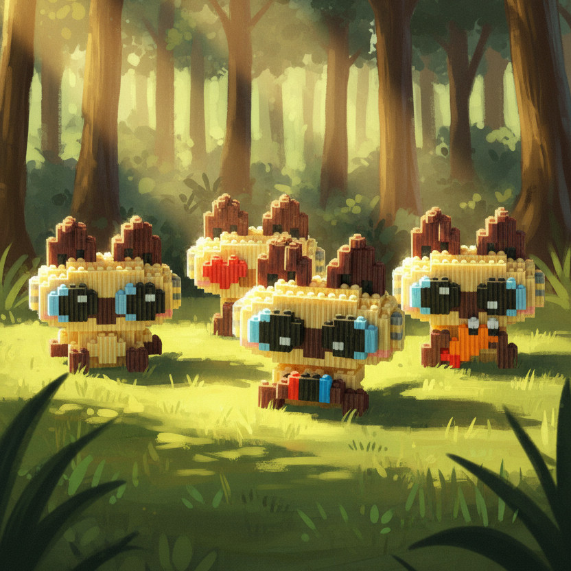 一直拼小猫6岁拼搭宠物锻炼益智