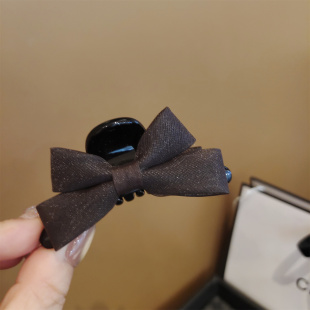 韩国新款 欧根纱蝴蝶结中小号抓夹半扎鲨鱼夹子高级感小抓子发夹女