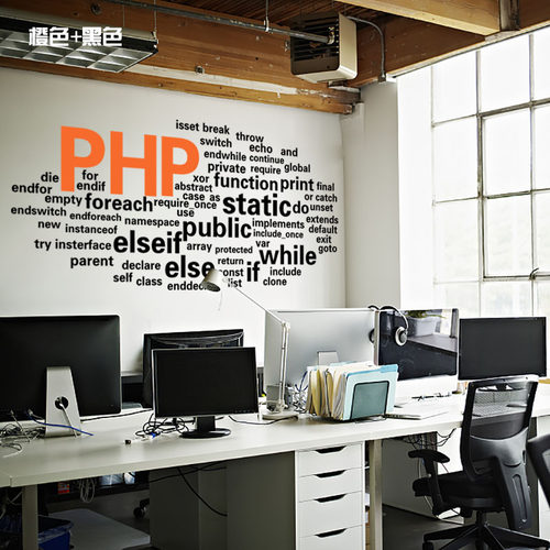 PHP编程语言代码墙面装饰墙贴画