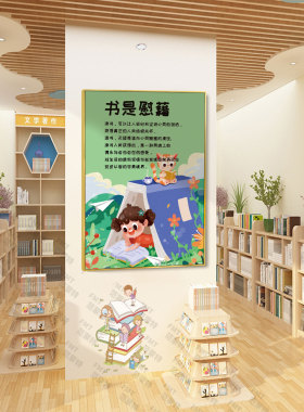 励志读书的意义标语阅读区墙贴画