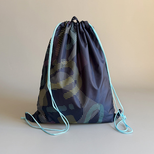 台湾订单!大号轻便防水尼龙抽绳束口袋 健身旅行登山徒步篮球包