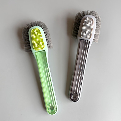 立体软毛硅胶鞋刷双面不伤鞋神器