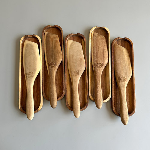 出口老美天然木质烘焙刮板涂抹铲