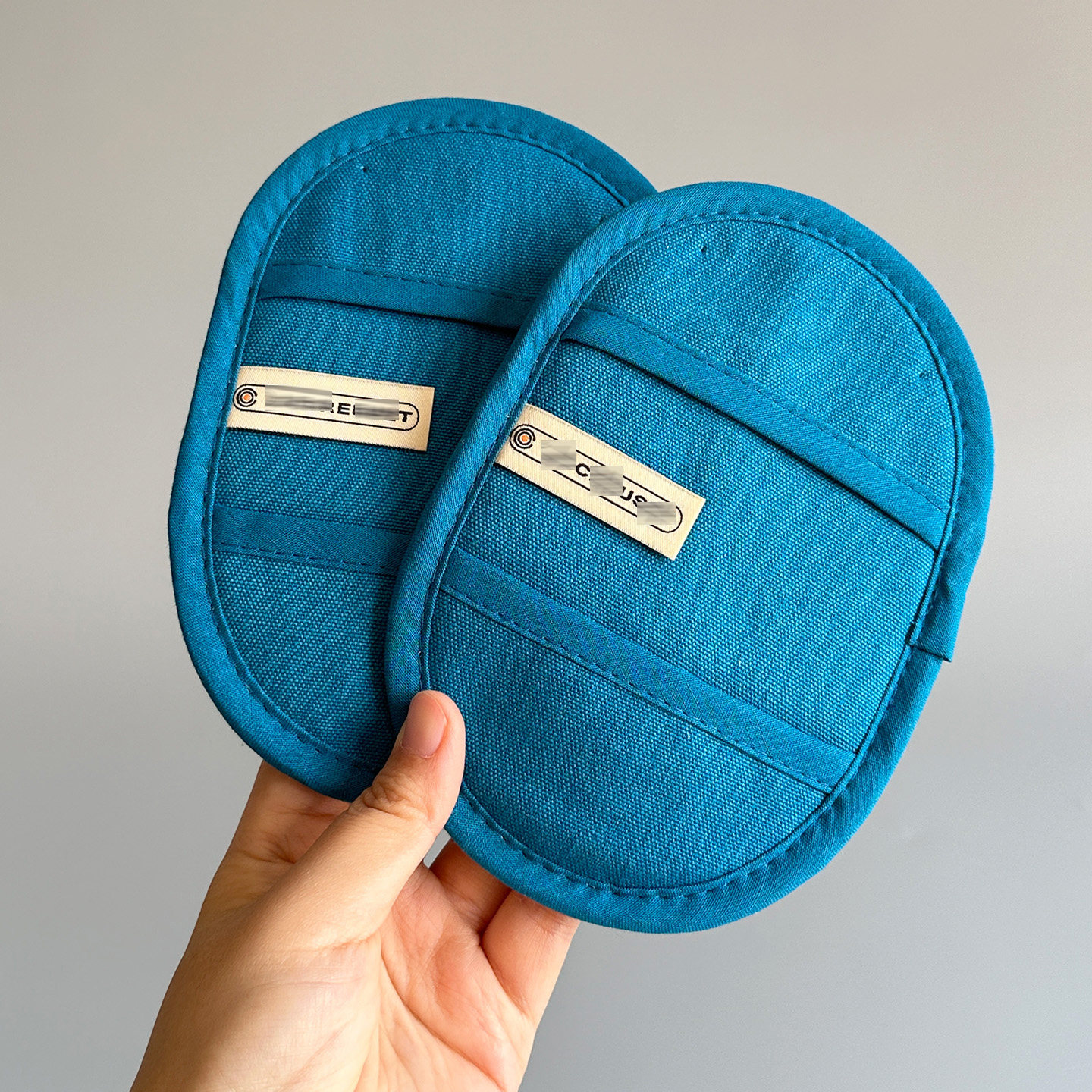 出口法国原单！2个装指握式防烫隔热垫 防污浸渍纯棉帆布防滑毛圈,餐饮具,防烫/防滑保护垫,淘宝优惠券,粉丝福利购,淘宝优惠卷