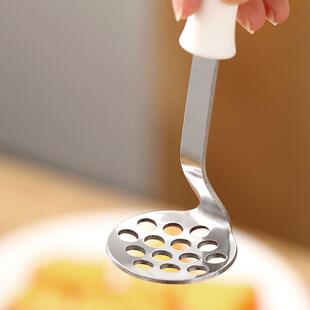 巨好用不锈钢压泥器土豆山药南瓜捣碎器婴儿辅食鸡蛋捣泥压碎神器