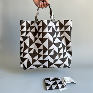 瑞典客订单 可手提单肩 大号超轻防水抗撕裂便携可折叠环保购物袋