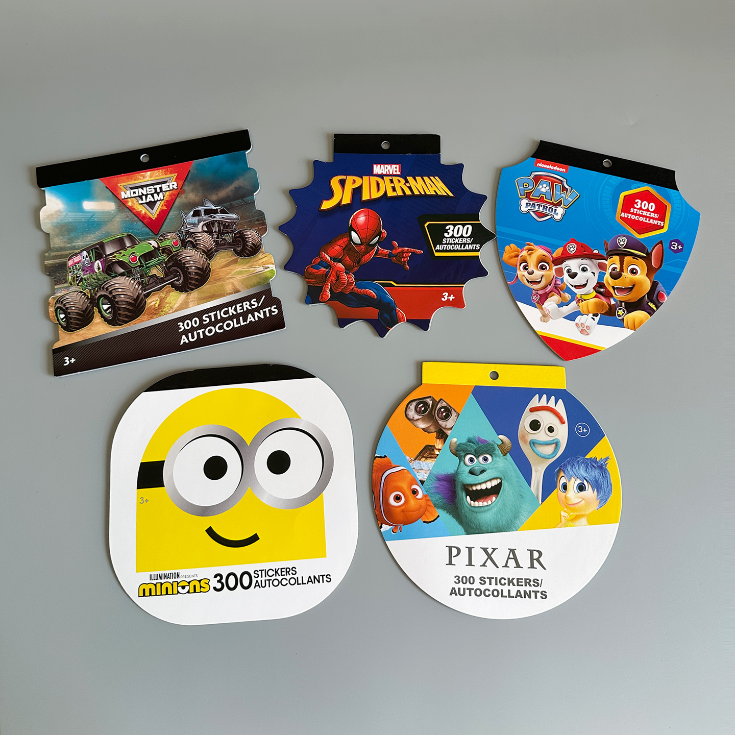 出口欧美原单300张卡通贴纸