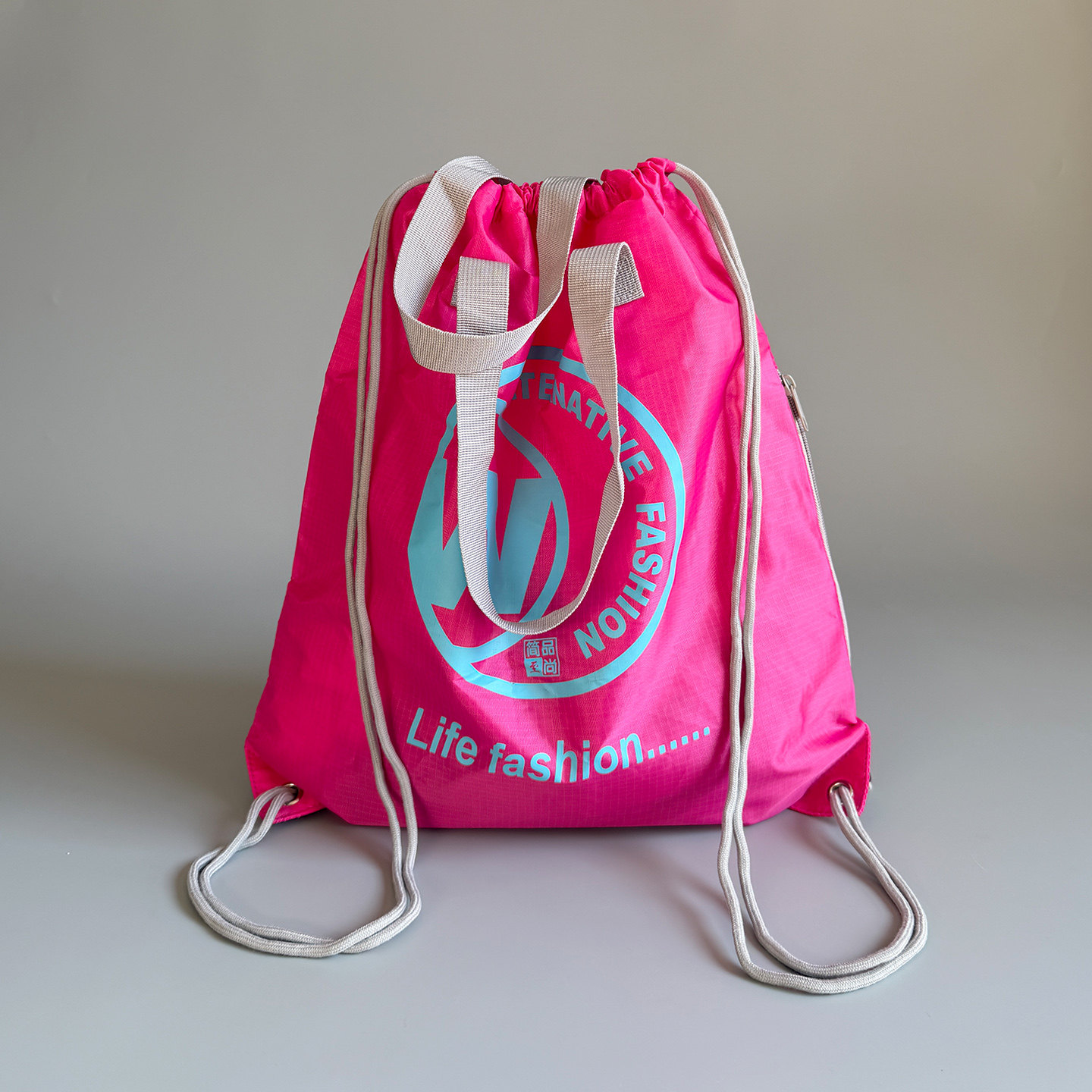 学生补习袋 运动健身包 篮球包 大容量手提单肩双肩3用尼龙抽绳袋