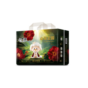 婴儿拉拉裤 小童领山茶王国花纸尿裤 超薄透气新初生尿不湿 单包