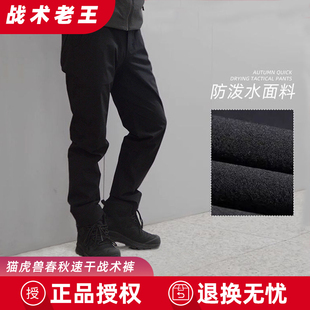 猫虎兽速干裤男款春秋运动裤户外登山跑步徒步软壳裤休闲裤子