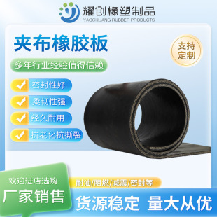 夹布橡胶板车厢铺地加厚工业橡胶货车减震耐磨多层夹线橡胶