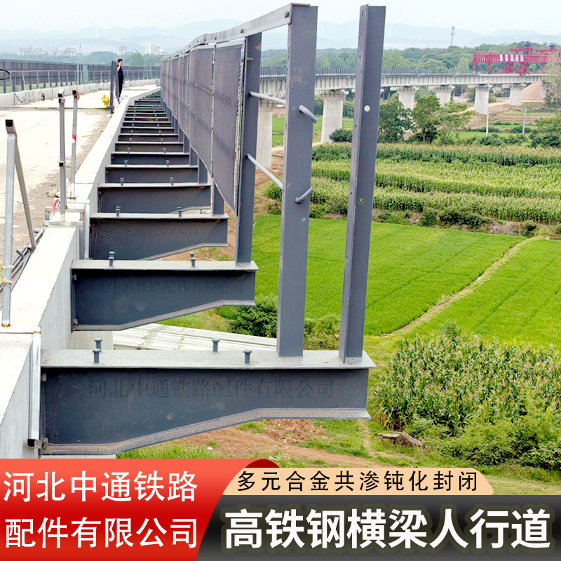 桥梁人行道钢横梁 多元素粉末共渗 人行步道承重钢横梁crcc认证