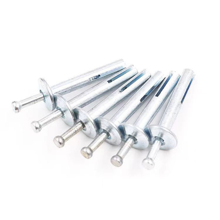 6S70美式击芯膨胀钉水泥墙快速敲击式膨胀钉插片壁虎打入式膨