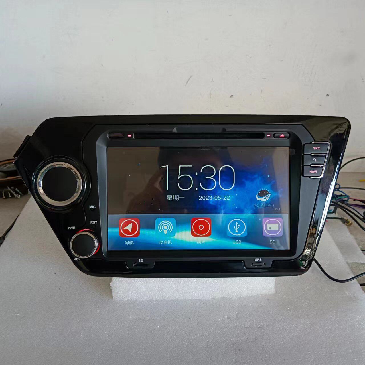 适用11/12/13/14/15/16年起亚K2老款原车原厂风格dvd导航一体安卓