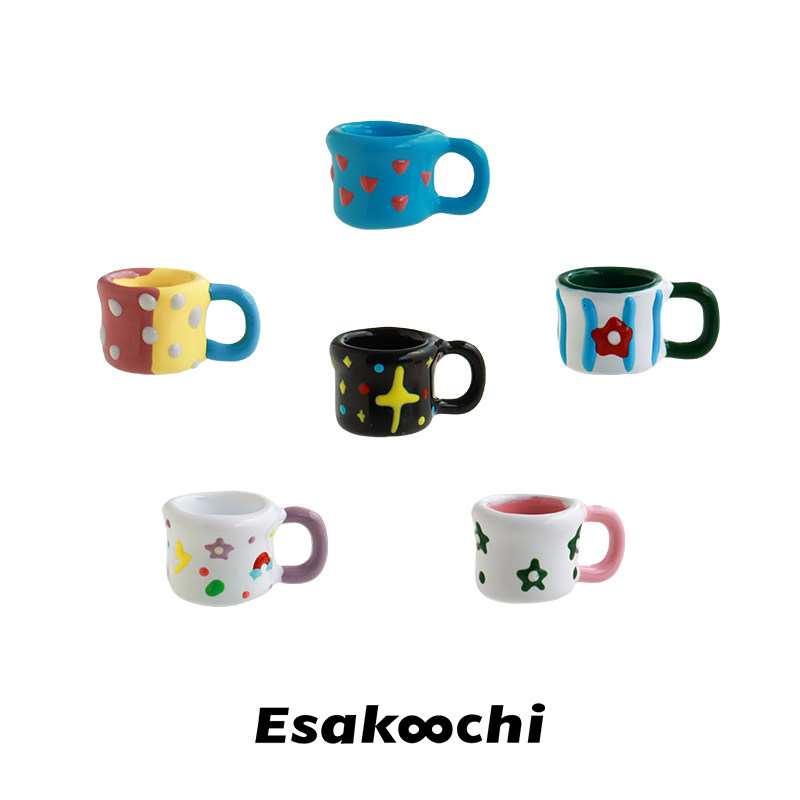 Esakoochi给你我的一杯子~小清新可爱甜美风迷你马克杯吊坠项链