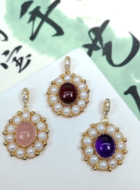 原创设计项链石榴石手工女