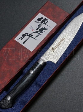 日本进口 堺孝行TAKAYUKI双核大马士革小刀水果刀VG10/VG2不锈钢