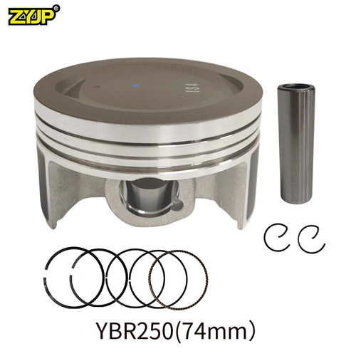 YBR250摩托车活塞适用YAMAHA YBR250 XTZ250缸径74mm 2007--2009