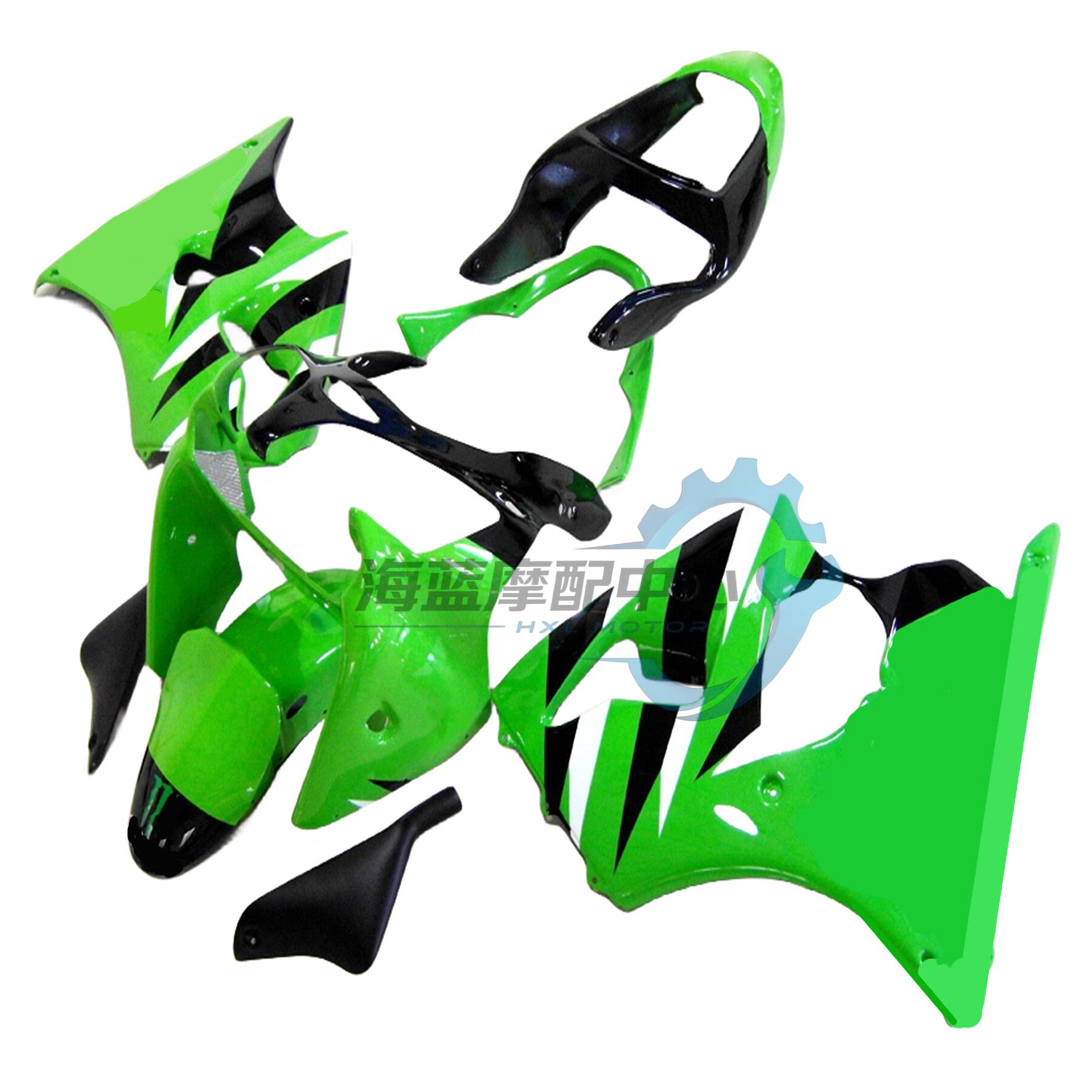 适用川崎ZX-6R全车外壳00-01-02年636护板包围全套板件车壳整流罩
