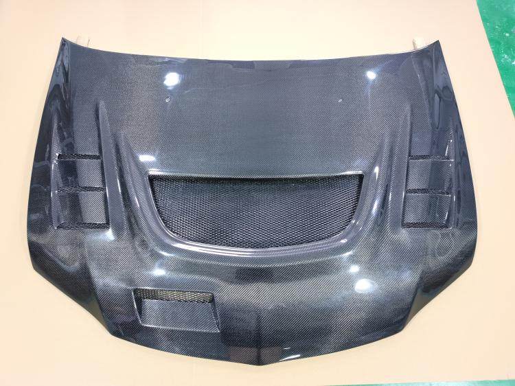 三菱系列适用于三菱戈蓝改装碳纤维机盖 戈蓝碳纤维开孔 多孔机盖