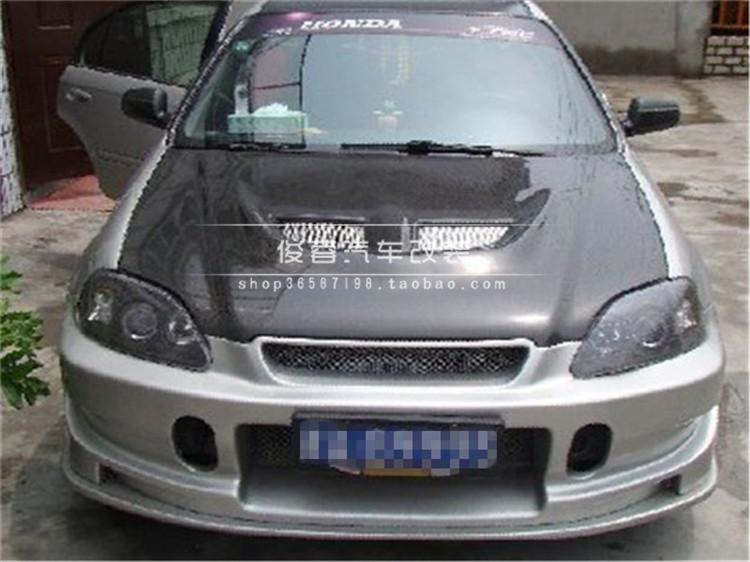 本田思域EK3碳纤维开孔机盖EK3碳纤维开孔引擎盖EK3碳纤维头盖