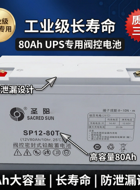 圣阳阀控铅蓄电池SP12V200AH/12V100AH/12V18AH/12V24AH机房UPS用