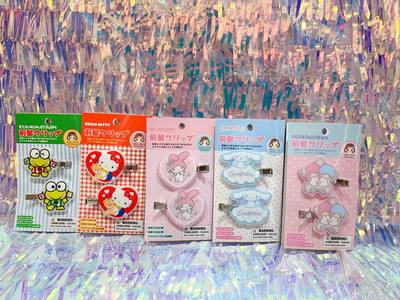 现货 日本三丽鸥sanrio美乐蒂hello kitty爱心发夹双子星刘海夹子