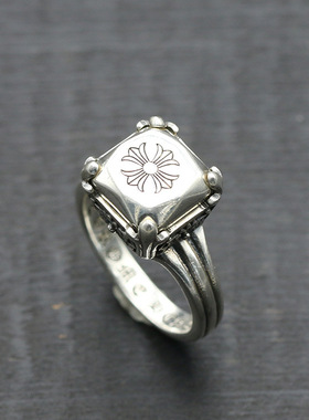 纯银复古欧美朋克风戒指环