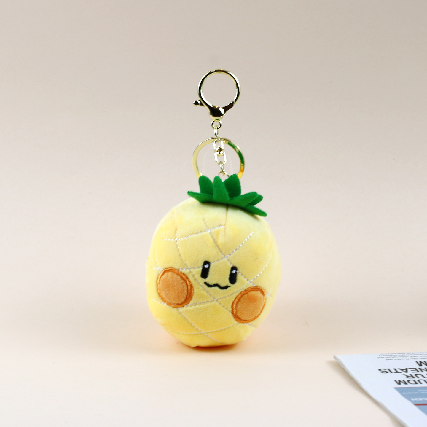 可爱卡通水果毛绒钥匙扣