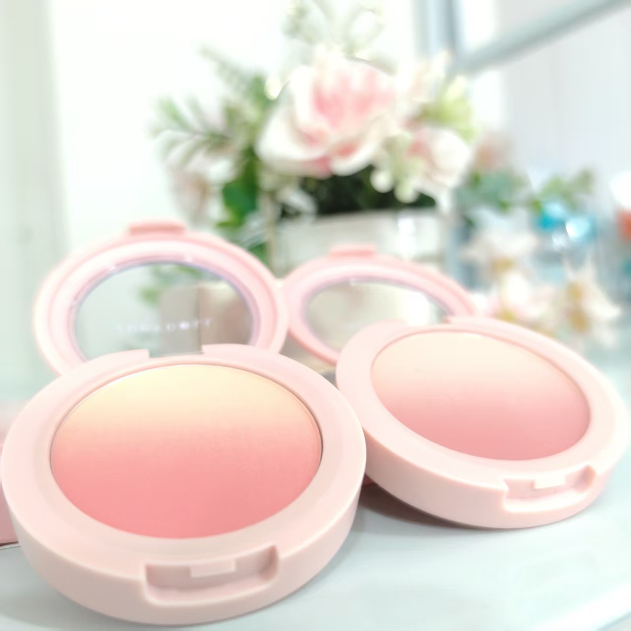 正品橘朵腮红渐变显白温柔