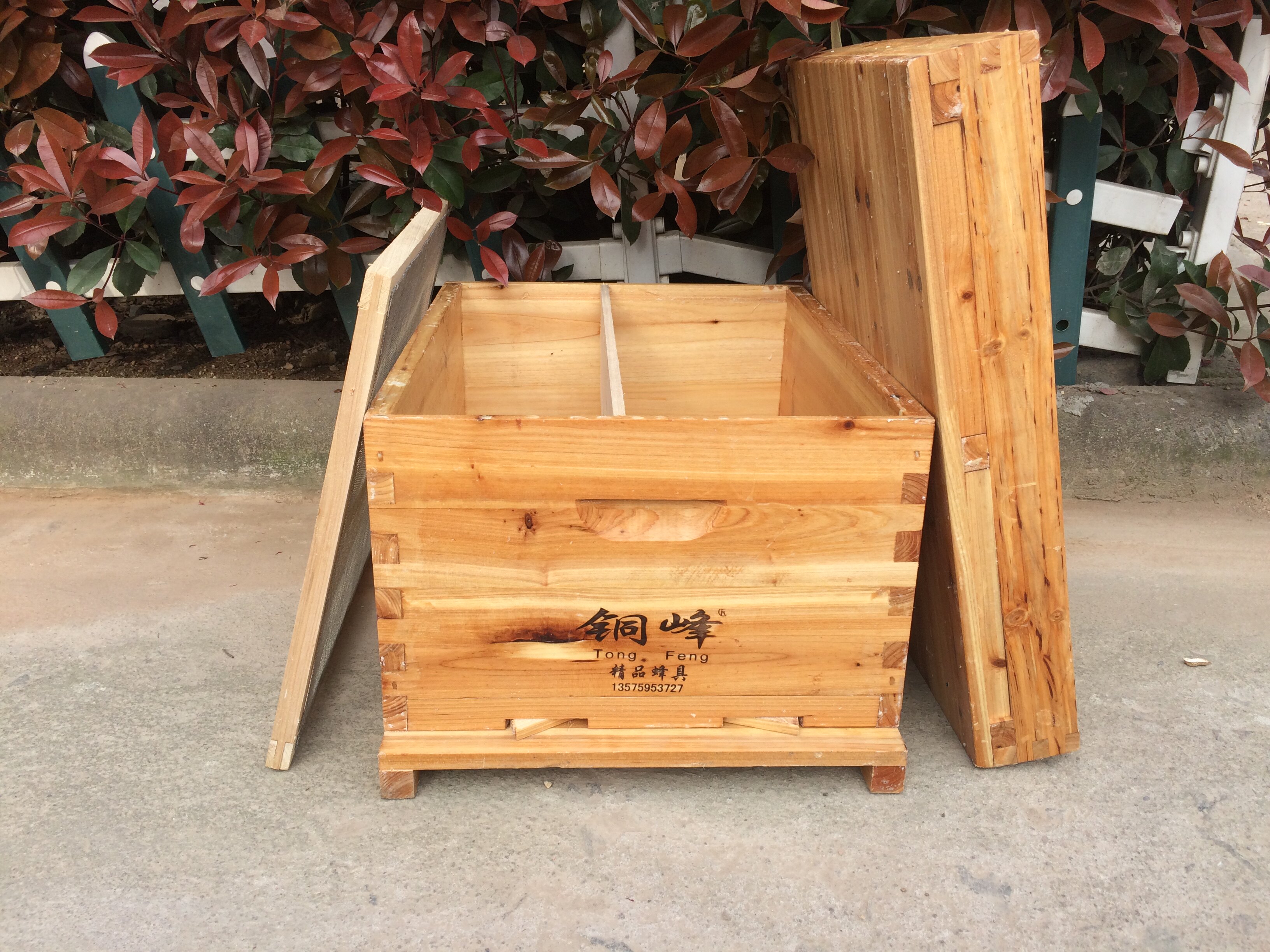铜峰中蜂煮蜡杉木蜂箱全套养蜂工具全烘干煮蜡蜂箱中蜂蜂箱含沙