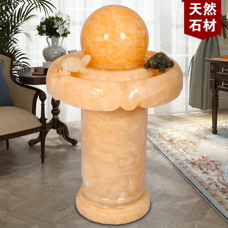 万宝天然流水喷泉结婚开业工艺品